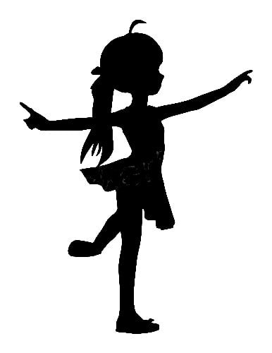 little girl dancing clipart