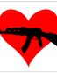 LOVE MY ASSULT RIFLE STICKER