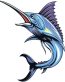 MARLIN Fish Jumping Animal Sticker