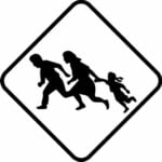 Mexicans Crossing Sticker