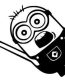 Minion Hand Up Die Cut Car Decal