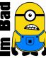 MINION IM BAD STICKER