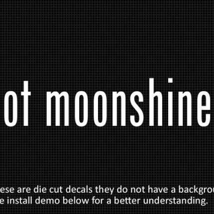 moonshine got die cut decal - PAIR