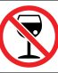 No Alcohol Decal