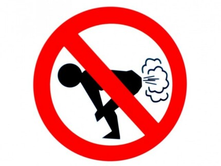 NO FARTING Round Sticker 3