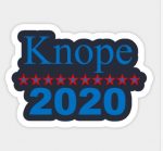 OPRAH KNOPE 2020 POLITICAL STICKER