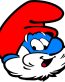 PAPA smurf HEAD STICKER