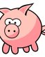 PIG CARTOON STICKER 7