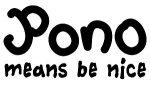 PONO MEANS BE NICE Hawaiian Decal