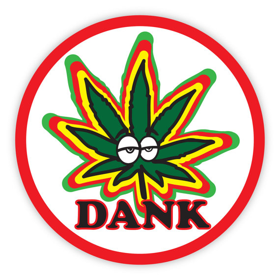 Rasta DANK Round Sticker