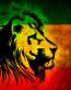 rasta lion verticle sticker