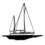 Sail Boat Sticker 2