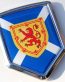 Scotland Decal Scottish Flag Crest Car Chrome Emblem Sticker