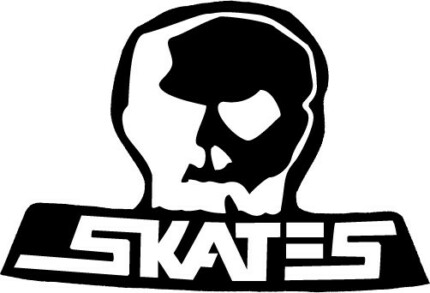 Skates Logo Sticker