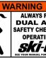 SkiDoo Funny Warning Sticker 3