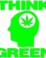 Think Green Diecut Decal 2