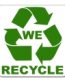 we recycle sticker