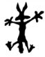 WILE COYOTE SPLAT AUTO ROAD RUNNER DECAL