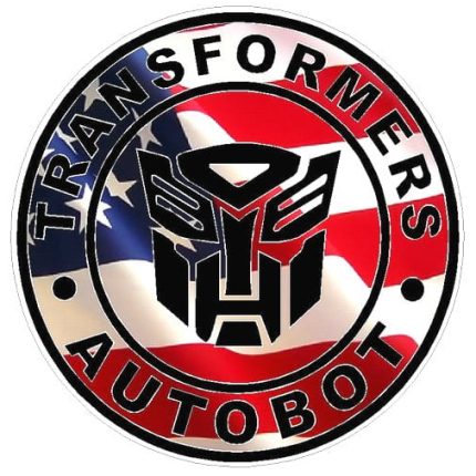 1 BADGE DECAL Flag Fill Autobot - Circular