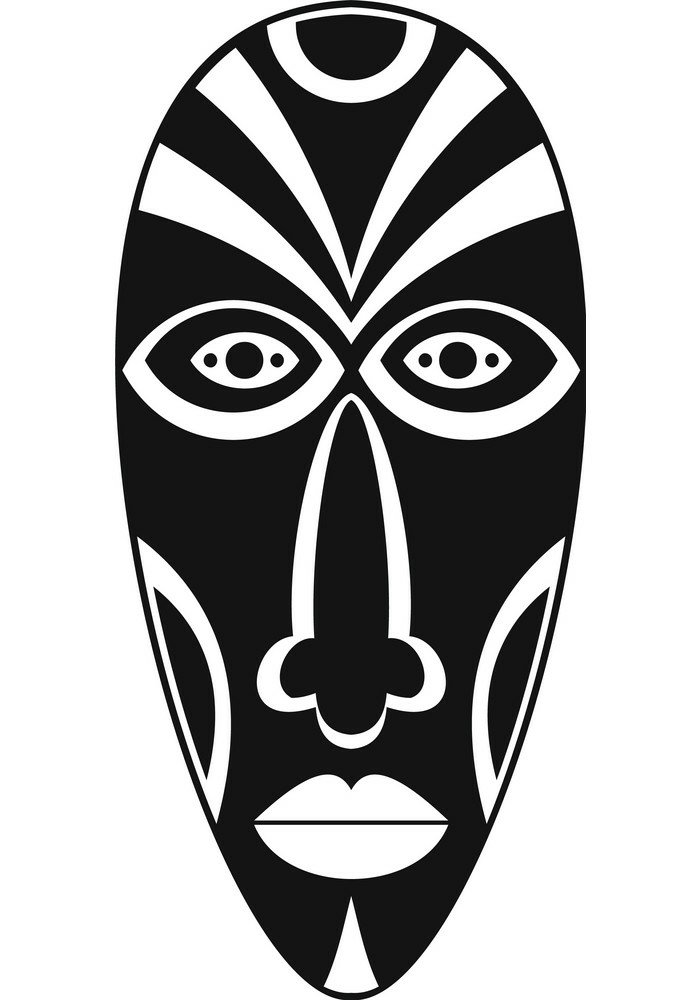 2 African Wall Art MASK 7