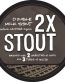 2x stout logo sticker