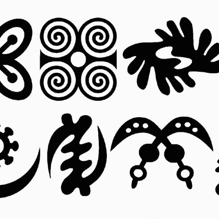 african symbols SET OF 8