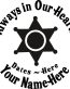Always in Our Hearts Policeman Badge Sticker