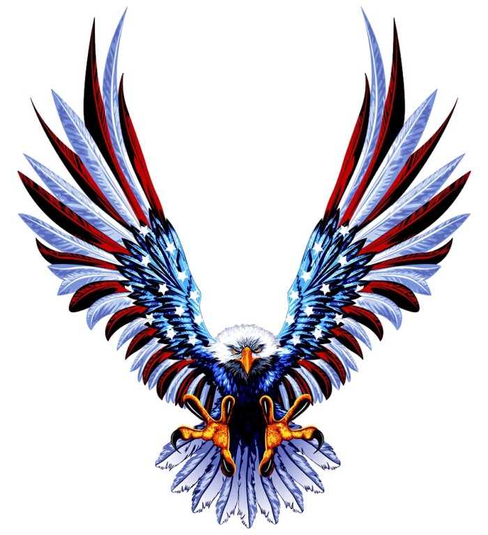 american Eagle-USA Attack sticker