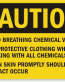 Avoid Breathing Caution Sign