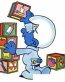 Baby Smurf Color Sticker 2