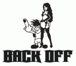 Back Off Car Decal 07