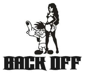 Back Off Car Decal 07