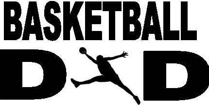 Basketball Dad Window or Wall Decal 1