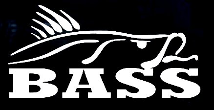 BASS VINYL FISHING DECAL - Pro Sport Stickers