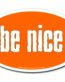Be Nice Oval Decal