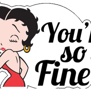 betty-boop-your so fine color sticker