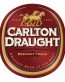 Carlton Draught Beer Circular Label Decal Sticker