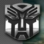 Chrome Transfomer Emblem Autobots