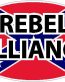 confederate flag oval REBEL ALLIANCE decal