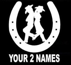 Cowboy CUSTOM Name Decal