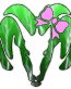Dodge Ram Head with BOW Decal - Lightning GREEN
