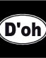 Doh Oval Decal