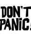 dont panic die cut vinyl sticker