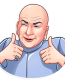 dr evil funny tv show sticker 3