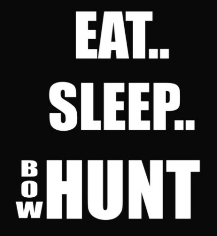 Eat Sleep Bow Hunt Vinyl Decal Sticker 2