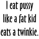 Eats Twinkie Decal
