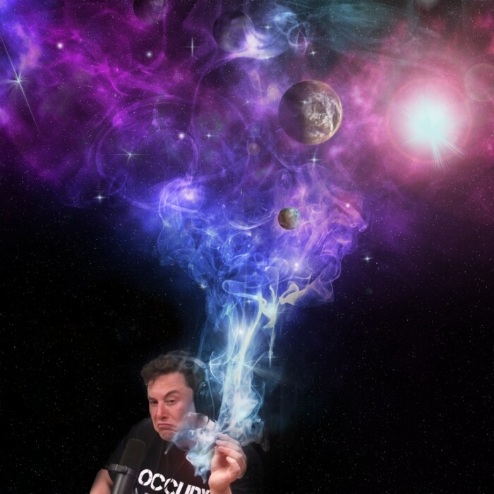 Elon Dreaming of new ideas sticker