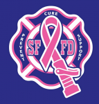 Firefighters for a Cure - PINK PURPLE STICKER 1