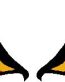 Flaming Eyes Vinyl Decal Sticker