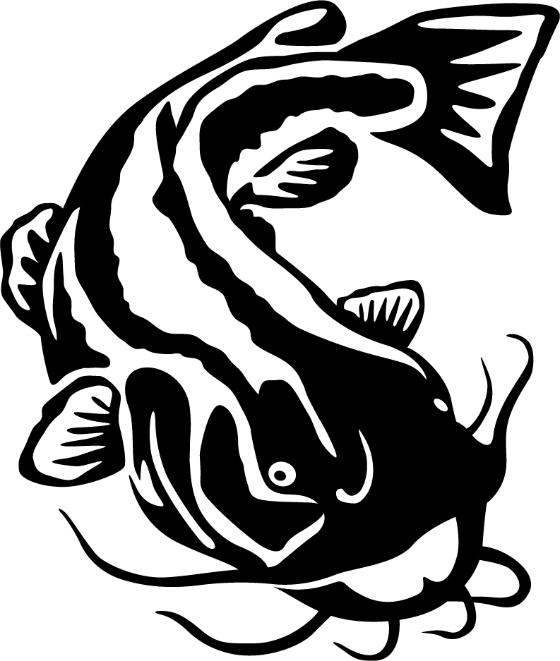 Flathead Catfish Wall or Window Decal - Pro Sport Stickers